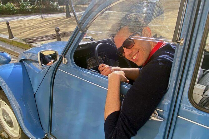 Private Tour of Paris in a convertible citroën 2CV - Church stop for high-society weddings: Paris fiction meets real streets