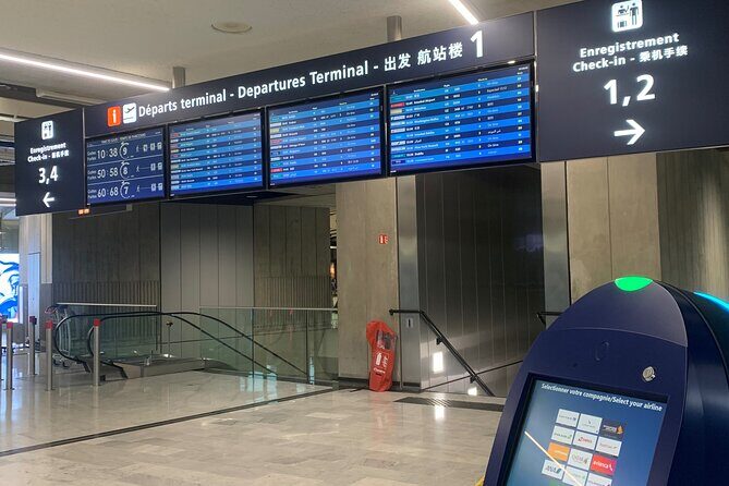 Private Transfer CDG Airport <-> Paris - One way - Key Points at a Glance