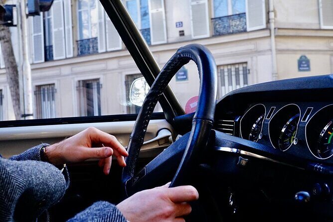 Secrets of Paris Tour in a Vintage Open-Top French Car Citroen DS - Champs-Élysées, Opulent bridges, and the Place de la Concorde sweep
