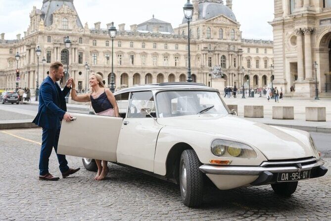 Secrets of Paris Tour in a Vintage Open-Top French Car Citroen DS - Montmartre’s Sacré-Cœur views and the art-hill details