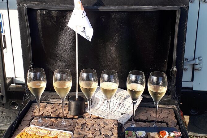 Sunset and champagne tasting in the vineyards - The tasting: traditional brut (and how it’s presented)