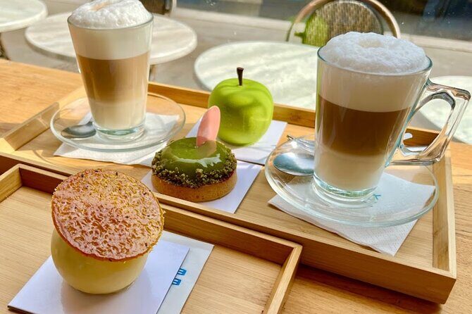 Sweet walking food tour in Paris with local guide - Stop 4: A. Lacroix Pâtissier for a Notre-Dame view and a sit down sweet choice