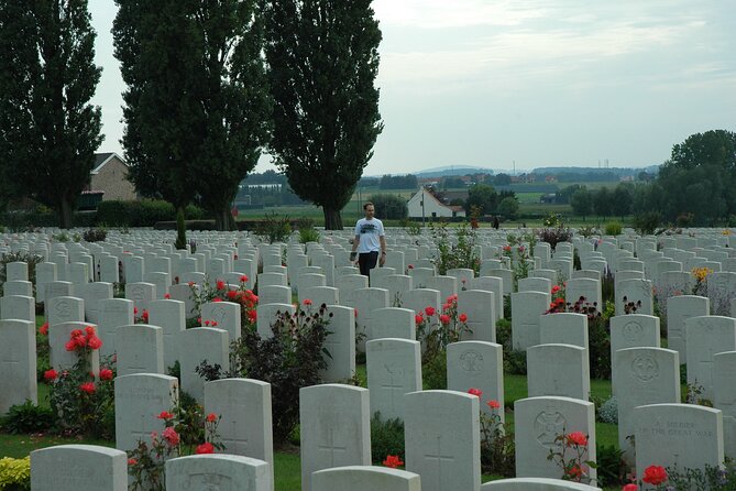 WWI Private Day Trip with Ypres Salient Battlefield in Flanders from Paris - Hill 60: walking up to a battlefield with tunnels under it
