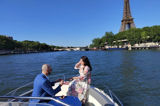 Your Private boat Captain Guide Explore Historical Paris - Alexandre III Bridge: cast steel, golden crowns, and lions